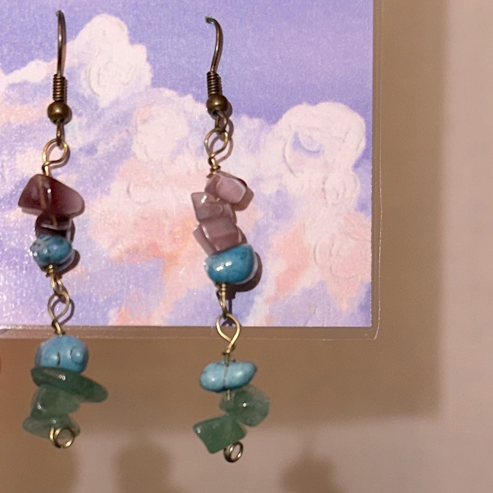 Vintage Stone Earrings